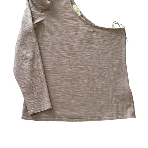 Nation LTD Sabrina One Shoulder Pink Top Size Medium - Picture 9 of 9